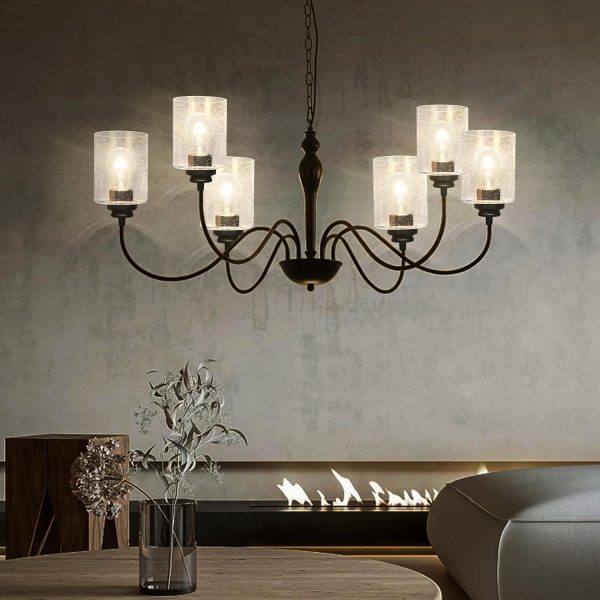 4-Pack Glass Lampshades for Bathroom Vanity Lights - Elegant Pendant Light Covers for Fixtures, Wall Sconces, Table Lamps, and Chandeliers - Image 5