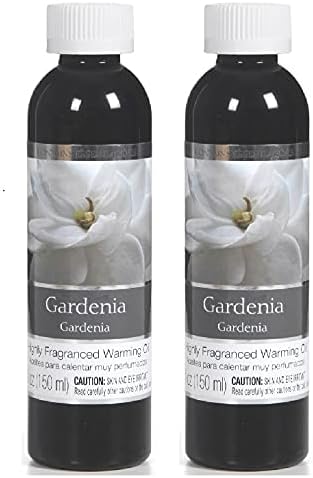 Hosley® Set of 2 Fragrance Warming Oils for Oil Warmers, Diffusers, and Potpourri Burners Aromatic Elegance and Long-Lasting Scent Gardenia Bliss 5Oz