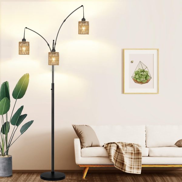 Rattan Lamp Shade Small Boho Shades Replacement 5.9"Height Pendant Sconce Shade Ceiling Fan Light Covers Cylinder Woven Lampshade for Floor Lamps Pendant Light Chandelier Wall Sconces Light Fixture - Image 6